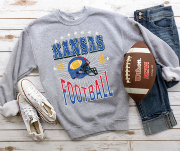 Kansas Football Grey Sweatshirt - The Red Rival