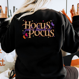 Hocus Pocus Front & Back Black Tee or Sweatshirt - The Red Rival