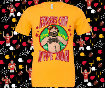 Kansas City Hype Man Gold Graphic Tshirt - The Red Rival