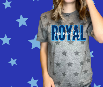 Royal Kansas City Grey Star Graphic Tee - The Red Rival