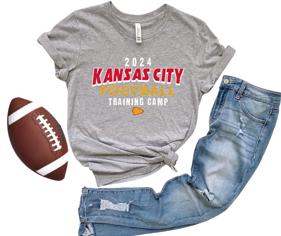 2024 Kansas City Football Training Camp Grey Tee - The Red Rival