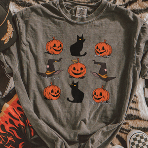 Halloween Icon Collage Pepper Tee - The Red Rival
