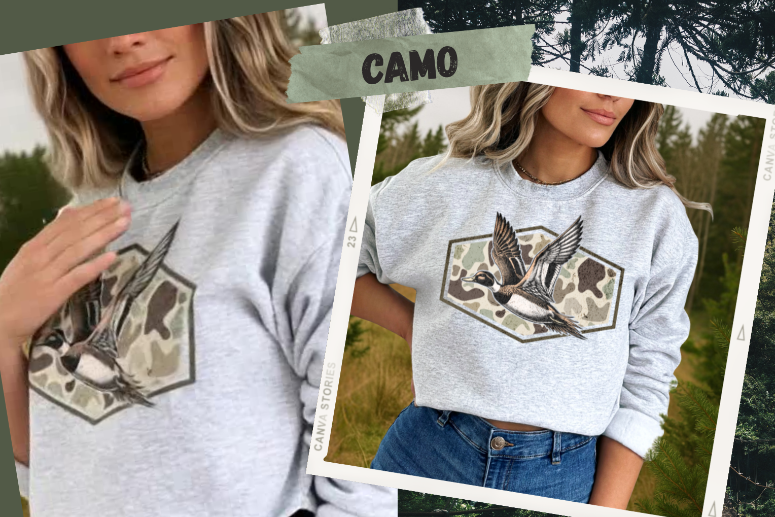 Camo duck sweatshirt