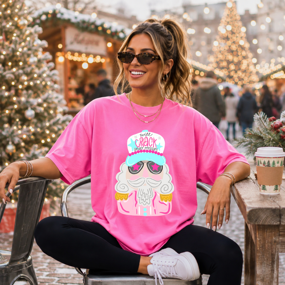 DEAL OF THE DAY - Pastel Will Crack Under Pressure Pink Tee - FINAL SALE