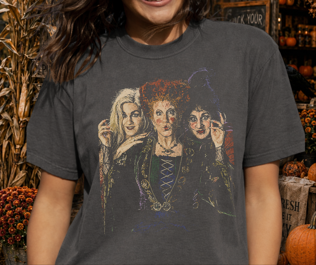 DEAL OF THE DAY - Halftone Witch Sisters Pepper Tee - FINAL SALE