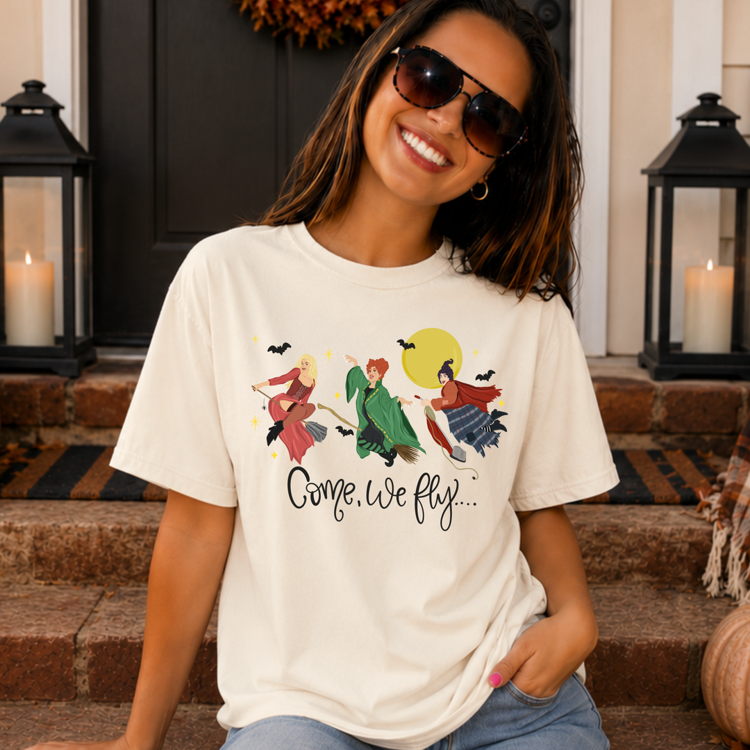 DEAL OF THE DAY - Come, We Fly Ivory Tee - (FINAL SALE)