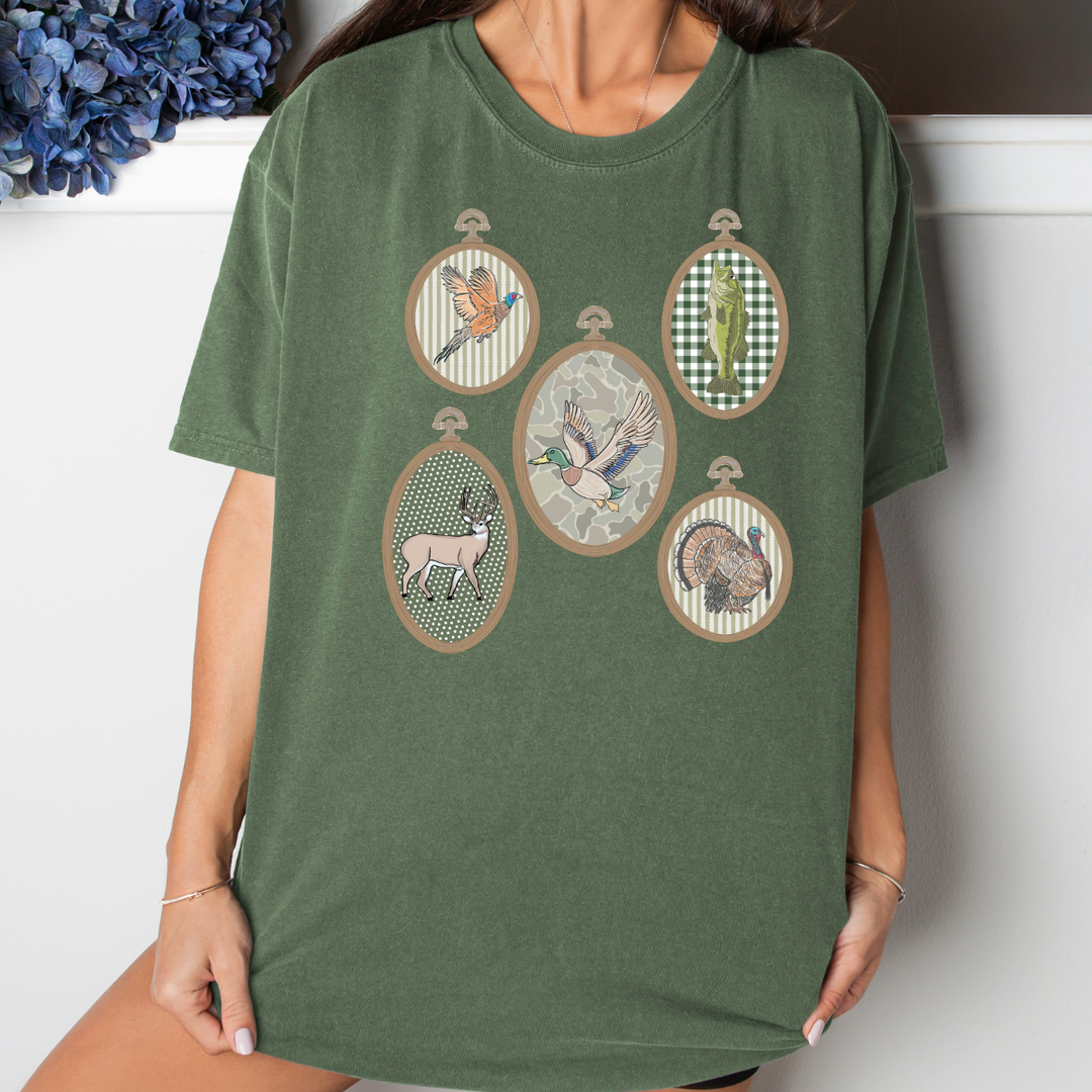 DEAL OF THE DAY - Woodsy Animals Frames Hemp Tee (FINAL SALE)