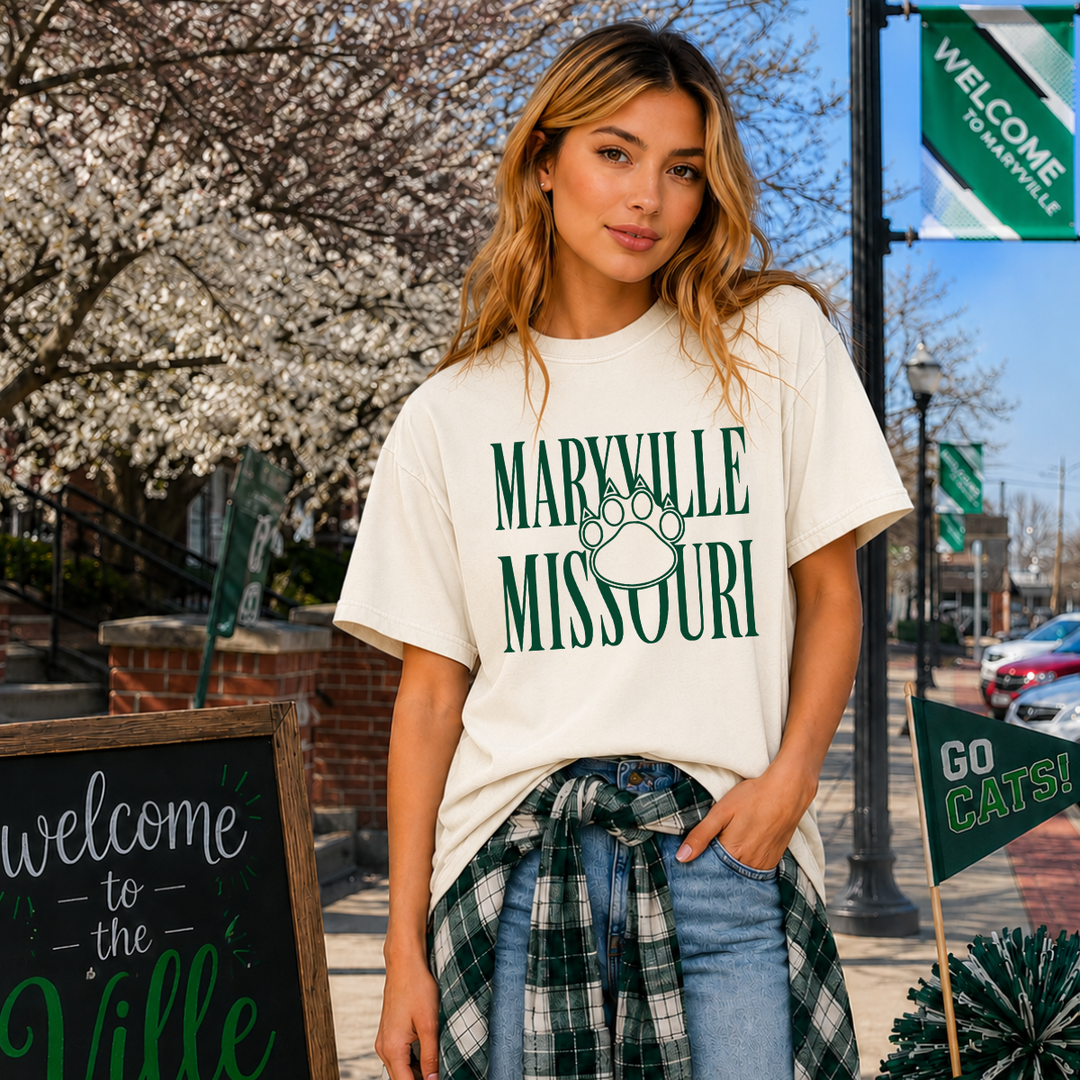 Simple Maryville Missouri Ivory Tee