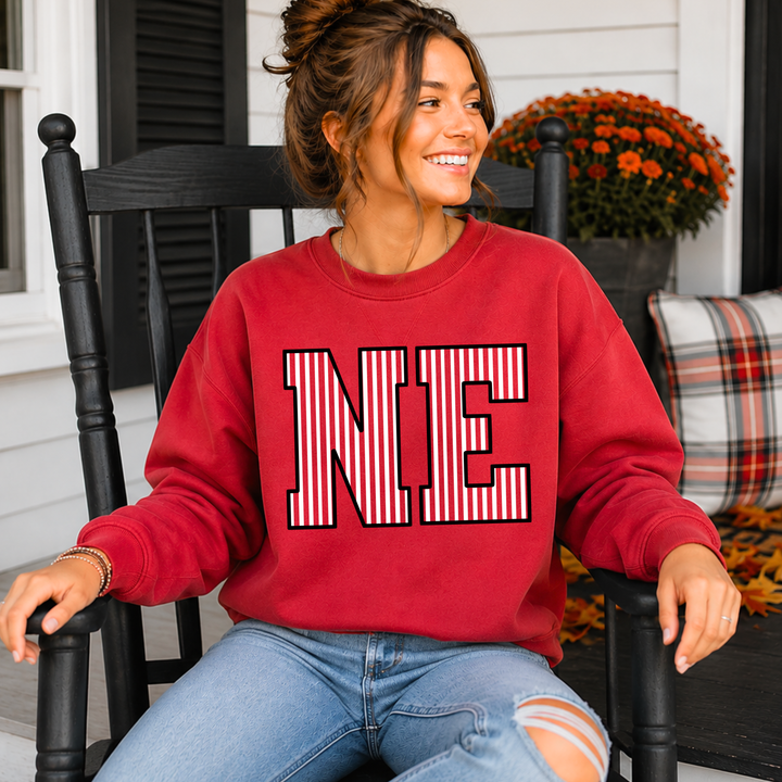 Black/White N-E Red Tee or Sweatshirt