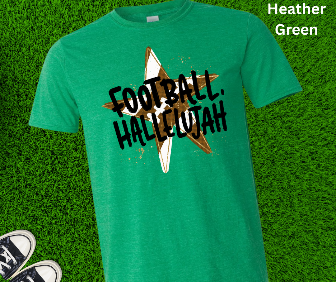 DEAL OF THE DAY - Star Football Hallelujah (Pick your tee color) (FINAL SALE)