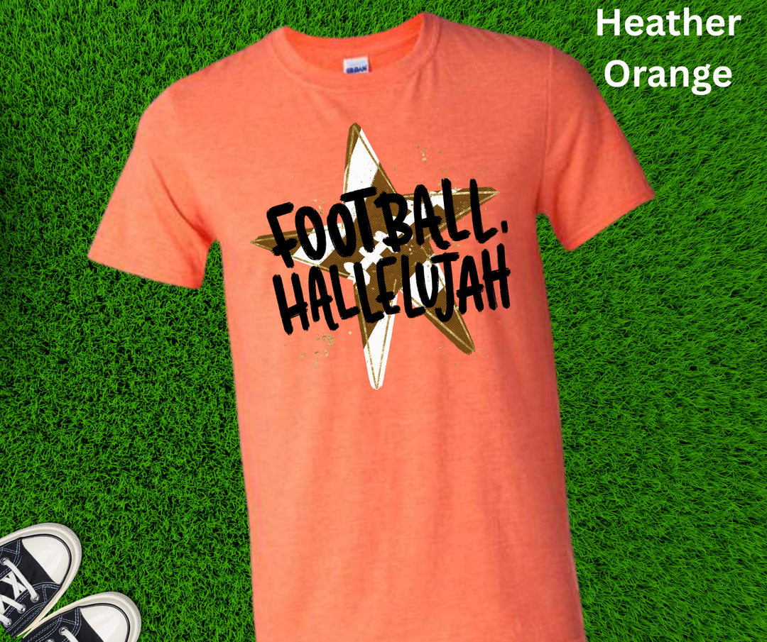DEAL OF THE DAY - Star Football Hallelujah (Pick your tee color) (FINAL SALE)