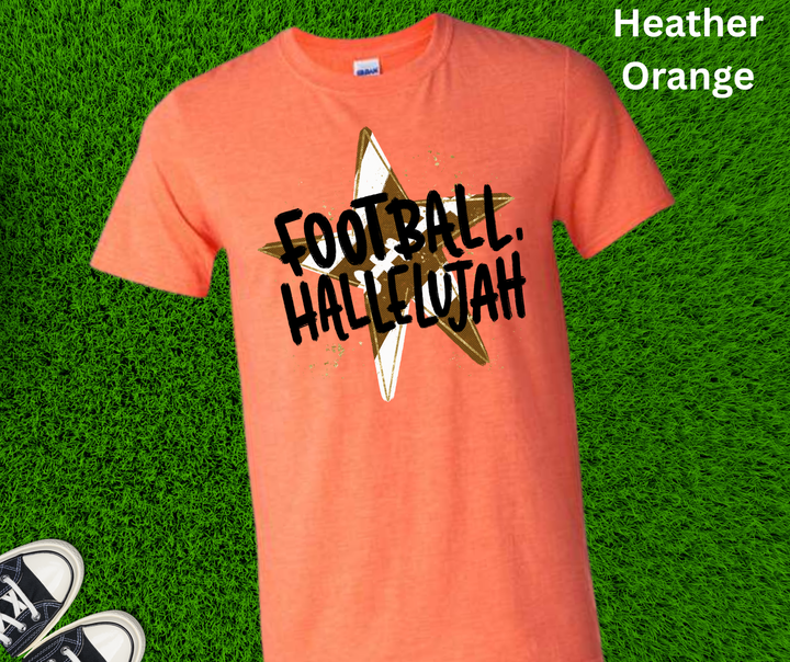 DEAL OF THE DAY - Star Football Hallelujah (Pick your tee color) (FINAL SALE)