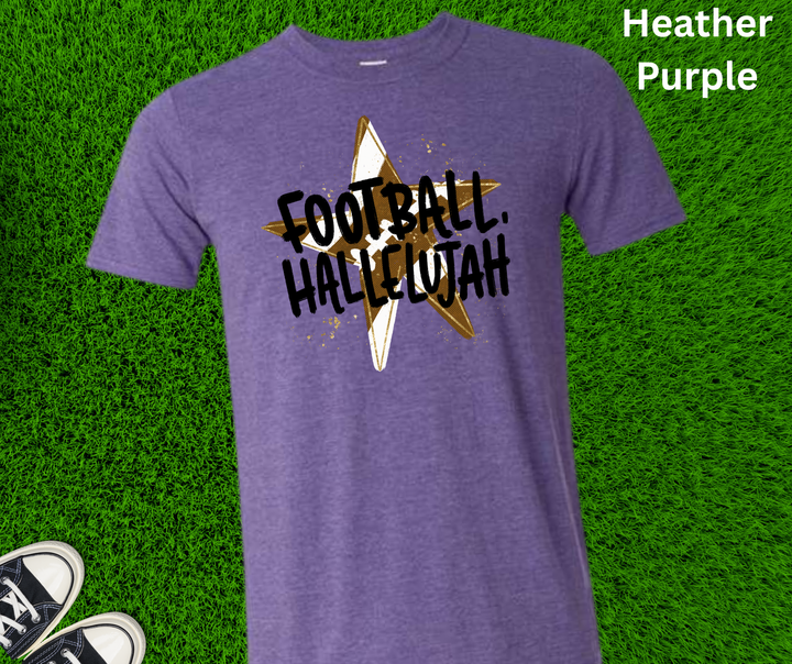 DEAL OF THE DAY - Star Football Hallelujah (Pick your tee color) (FINAL SALE)