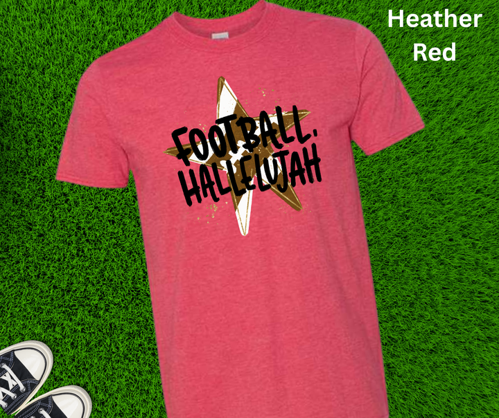 DEAL OF THE DAY - Star Football Hallelujah (Pick your tee color) (FINAL SALE)