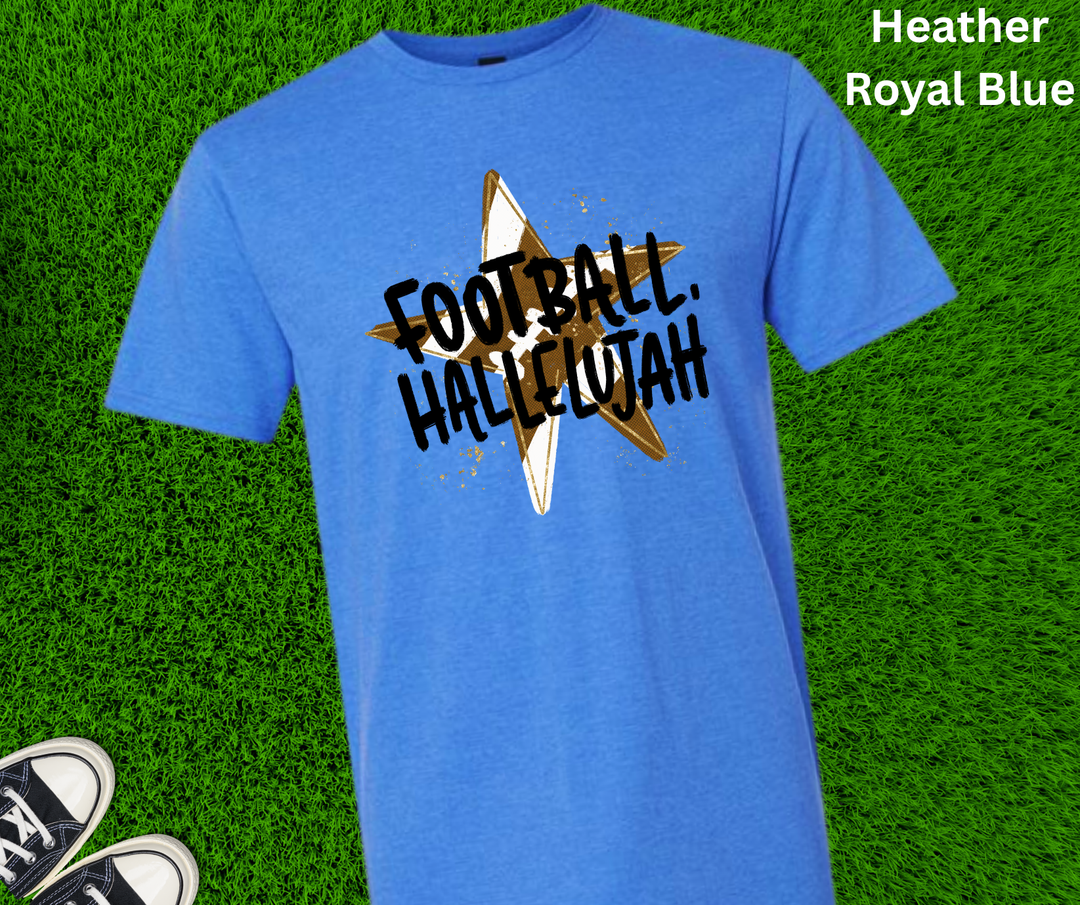 DEAL OF THE DAY - Star Football Hallelujah (Pick your tee color) (FINAL SALE)