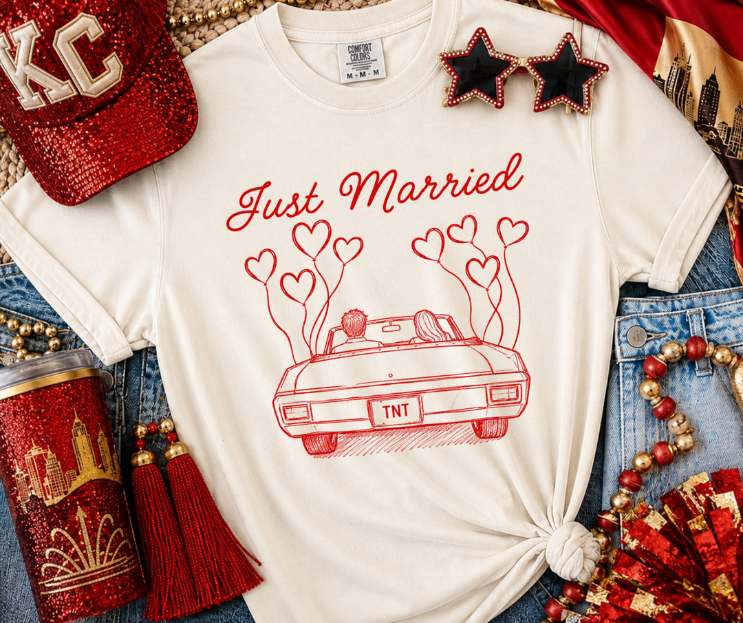 DEAL OF THE DAY - Just Married - Ivory Tee (FINAL SALE)