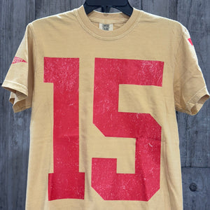 READY TO SHIP -Size: Adult S,M,L - Oversized 15 - KC Pennant Sleeves - The Red Rival