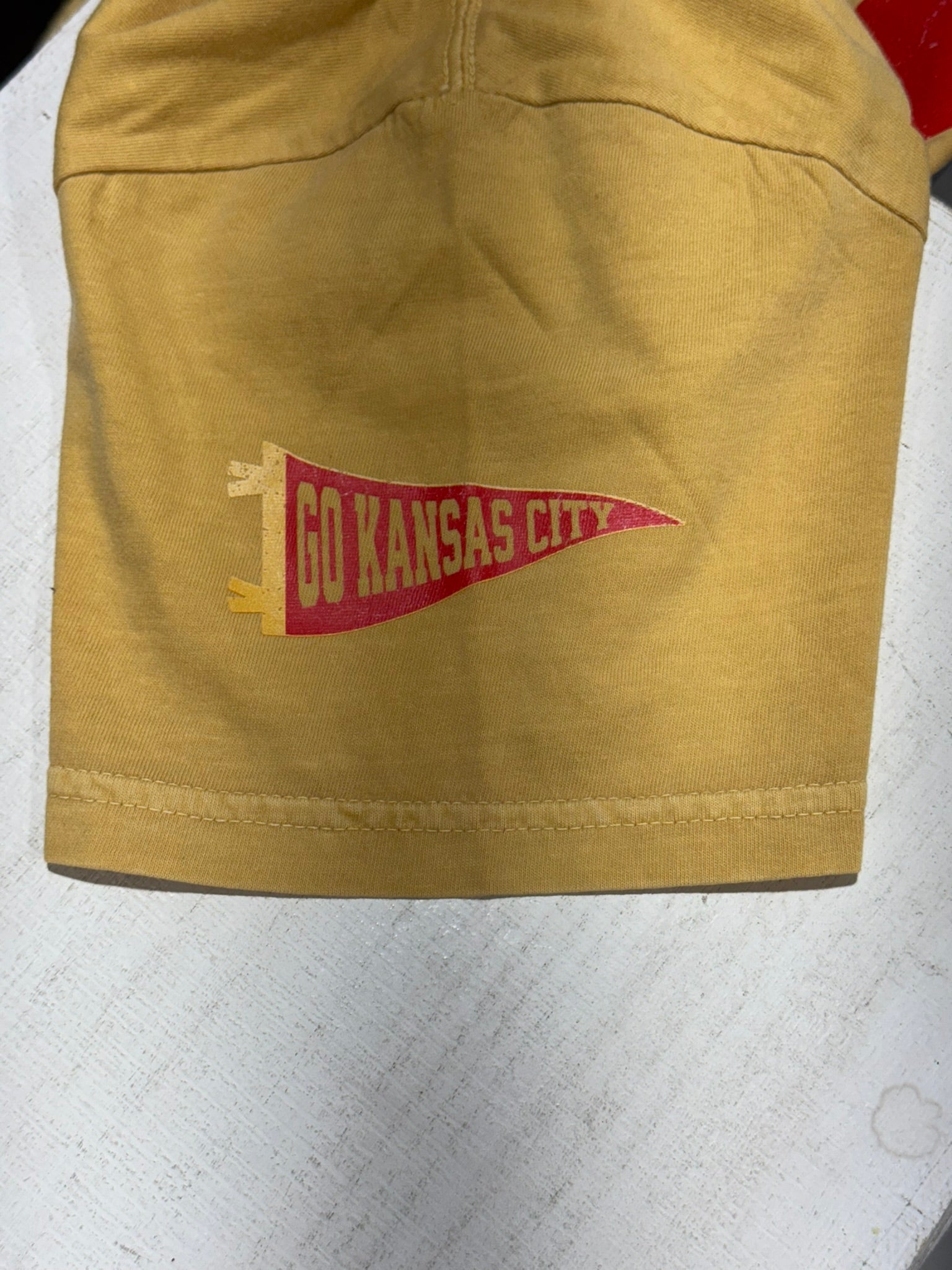 READY TO SHIP -Size: Adult S,M,L - Oversized 15 - KC Pennant Sleeves - The Red Rival