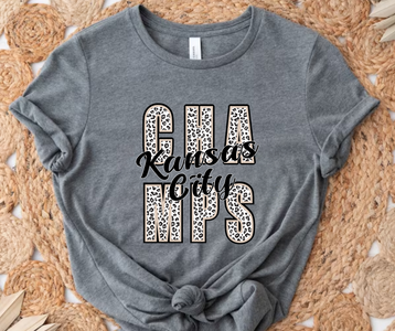 Neutral Kansas City Champs Grey Graphic Tee - The Red Rival