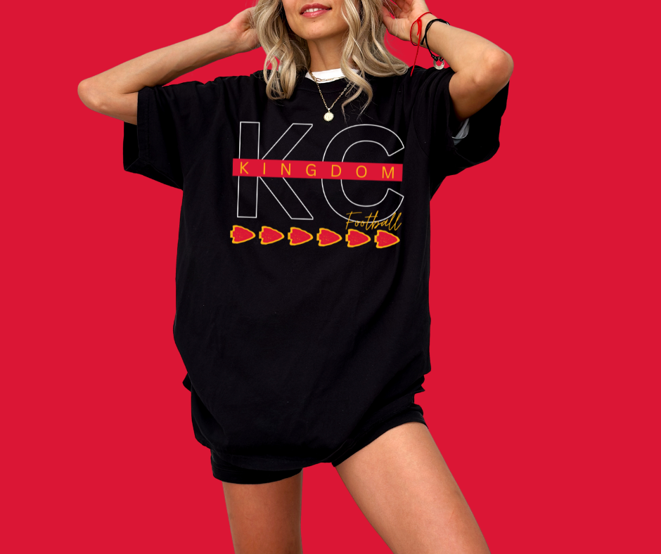 KC Kingdom Black Tee - The Red Rival