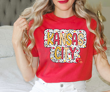 Kansas City Dots Red Tee - The Red Rival