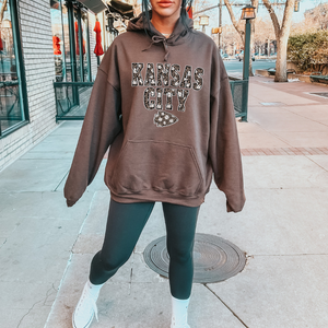 Daisy Leopard Kansas City Arrowhead Hoodie (Select Your Color) - The Red Rival