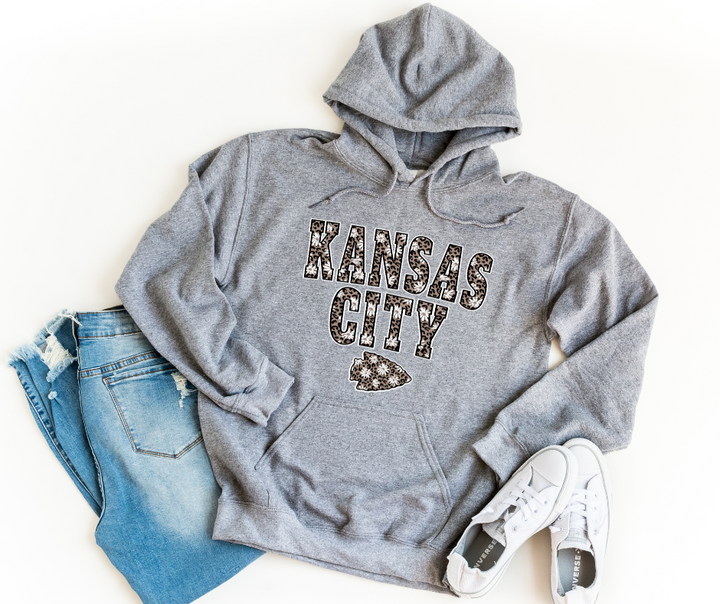 Daisy Leopard Kansas City Arrowhead Hoodie (Select Your Color) - The Red Rival
