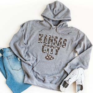 Daisy Leopard Kansas City Arrowhead Hoodie (Select Your Color) - The Red Rival