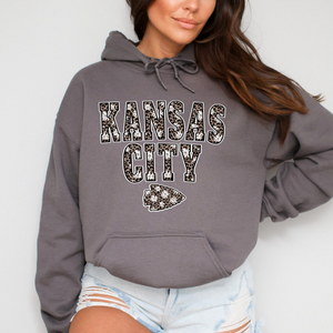 Daisy Leopard Kansas City Arrowhead Hoodie (Select Your Color) - The Red Rival