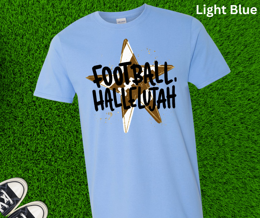 DEAL OF THE DAY - Star Football Hallelujah (Pick your tee color) (FINAL SALE)