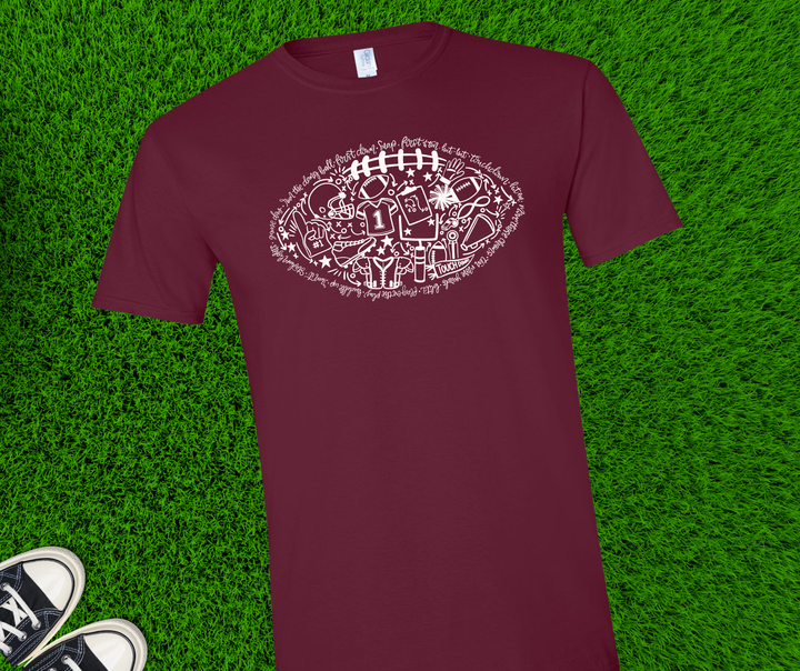 DEAL OF THE DAY - Football Icons Collage (Pick your tee color) (FINAL SALE)
