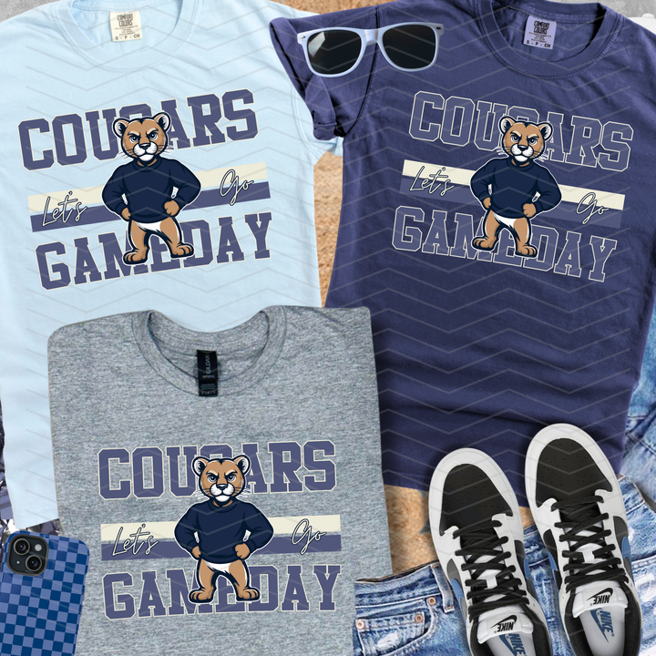 Retro Cougars Mascot (Pick Your Tee Color) - The Red Rival