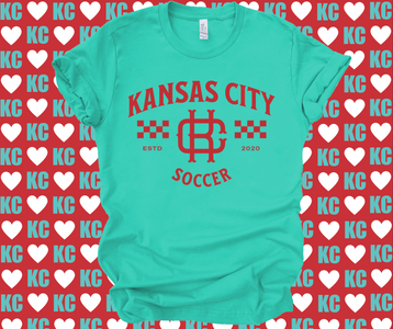 Vintage Kansas City Soccer Teal Tee - The Red Rival
