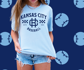 Vintage Kansas City Light Blue Graphic Tee - The Red Rival