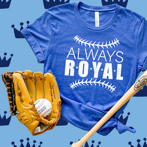 Always Royal Heather Blue Graphic Tee - The Red Rival