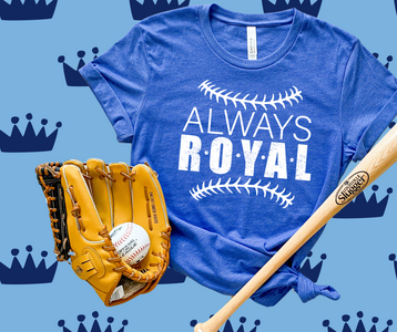Always Royal Heather Blue Graphic Tee - The Red Rival