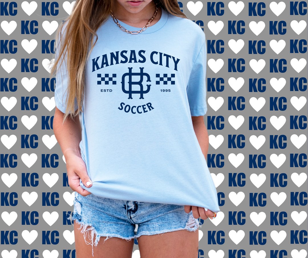 Vintage Kansas City Soccer Light Blue Tee - The Red Rival