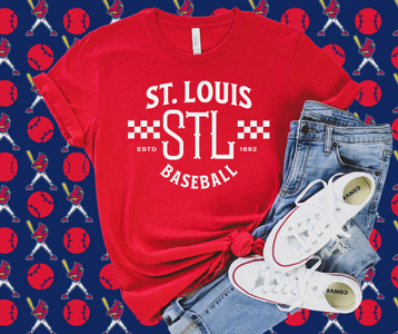 Vintage St. Louis Baseball Red Graphic Tee - The Red Rival