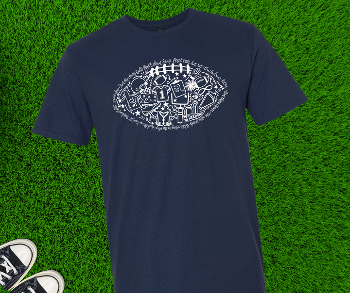 DEAL OF THE DAY - Football Icons Collage (Pick your tee color) (FINAL SALE)