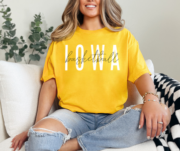 Iowa Basketball Gold Tee - The Red Rival