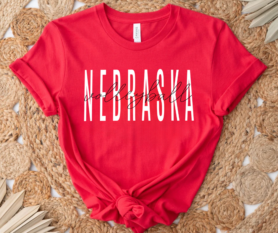 Nebraska Volleyball Red Tee - The Red Rival