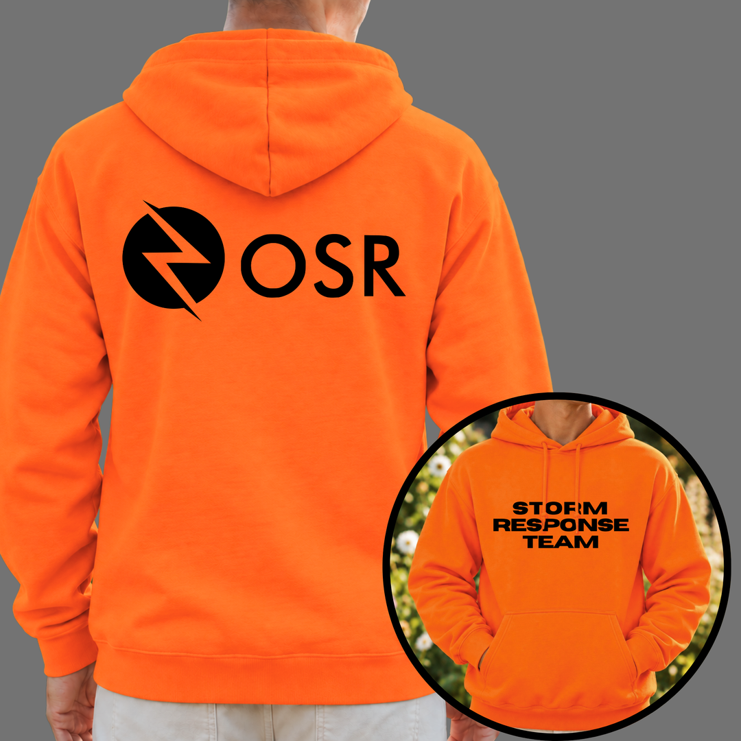 OneSource Restoration STORM RESPONSE TEAM Unisex Gildan Hoodies (Front Pocket / Full Back Logo)