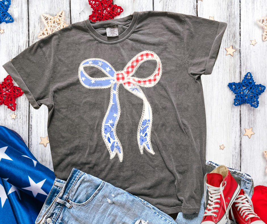 Coquette Patriotic Bow