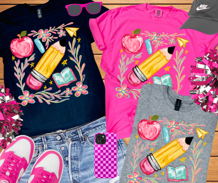 Watercolor Pencil Collage - The Red Rival