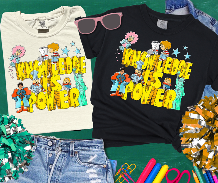 SHR Knowledge is Power (Pick Your Tee Color) - The Red Rival
