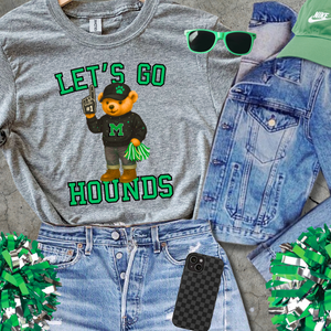 Green/Black Hounds Bear Fan - The Red Rival