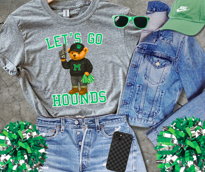 White/Green Hounds Bear Fan - The Red Rival