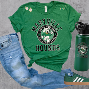 Black Maryville Hounds Athletic Department Green Tee - The Red Rival