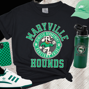 Green Maryville Hounds Athletic Department (Pick Your Tee Color) - The Red Rival