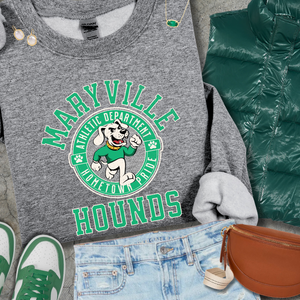 Green Maryville Hounds Athletic Department (Pick Your Sweatshirt Color) - The Red Rival